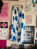 Blue floral skirt