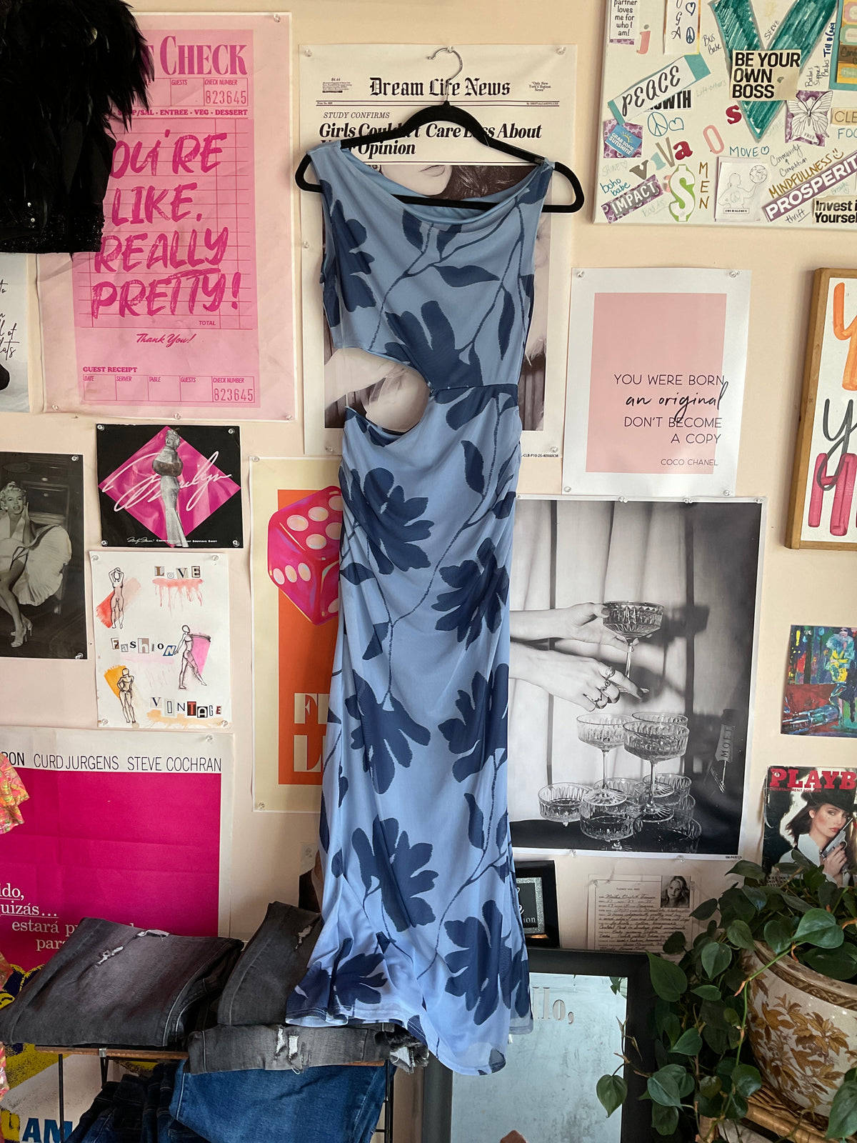 Half shoulder dress