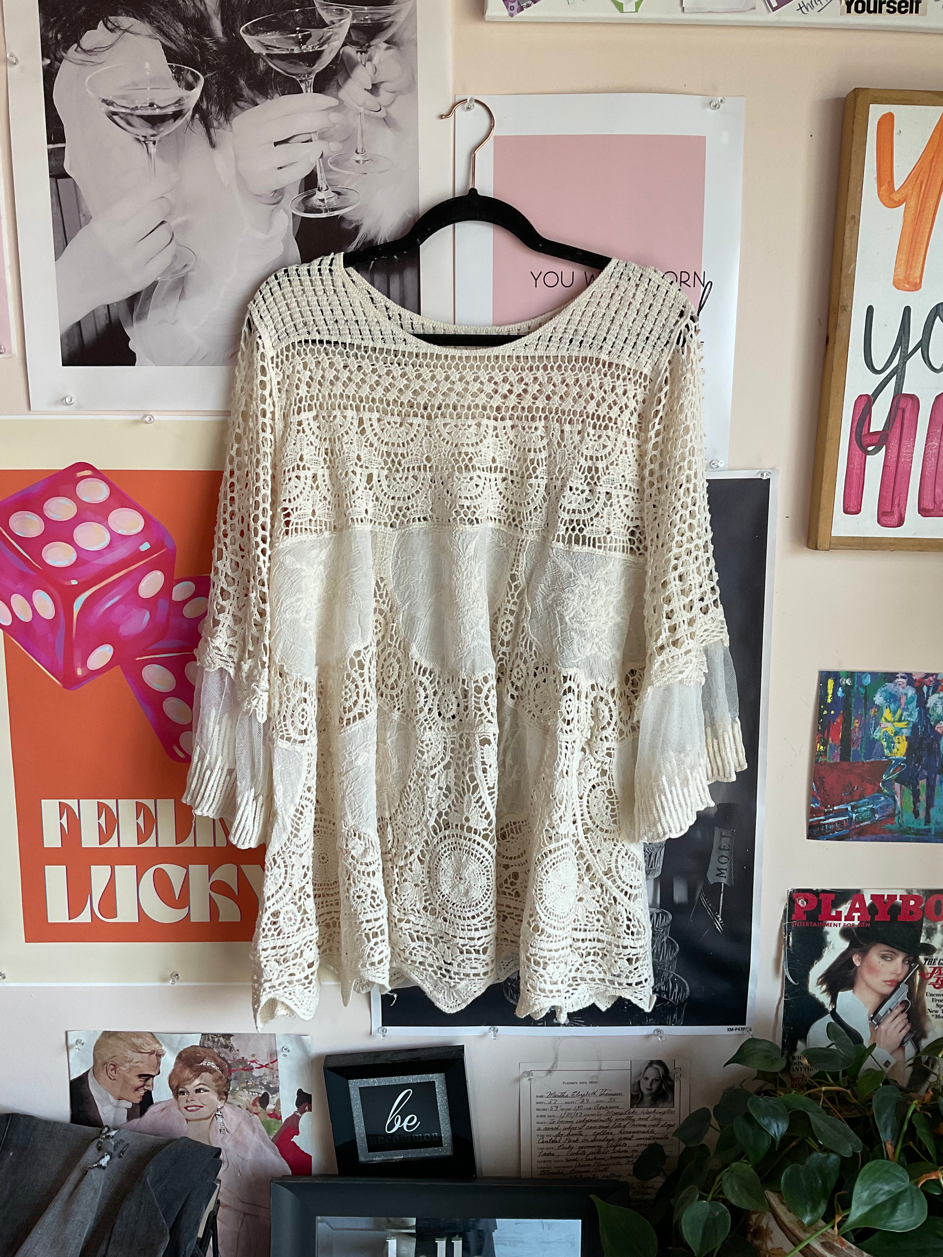Crotchet lace dress