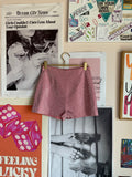 Pink sparkly, sequined shorts