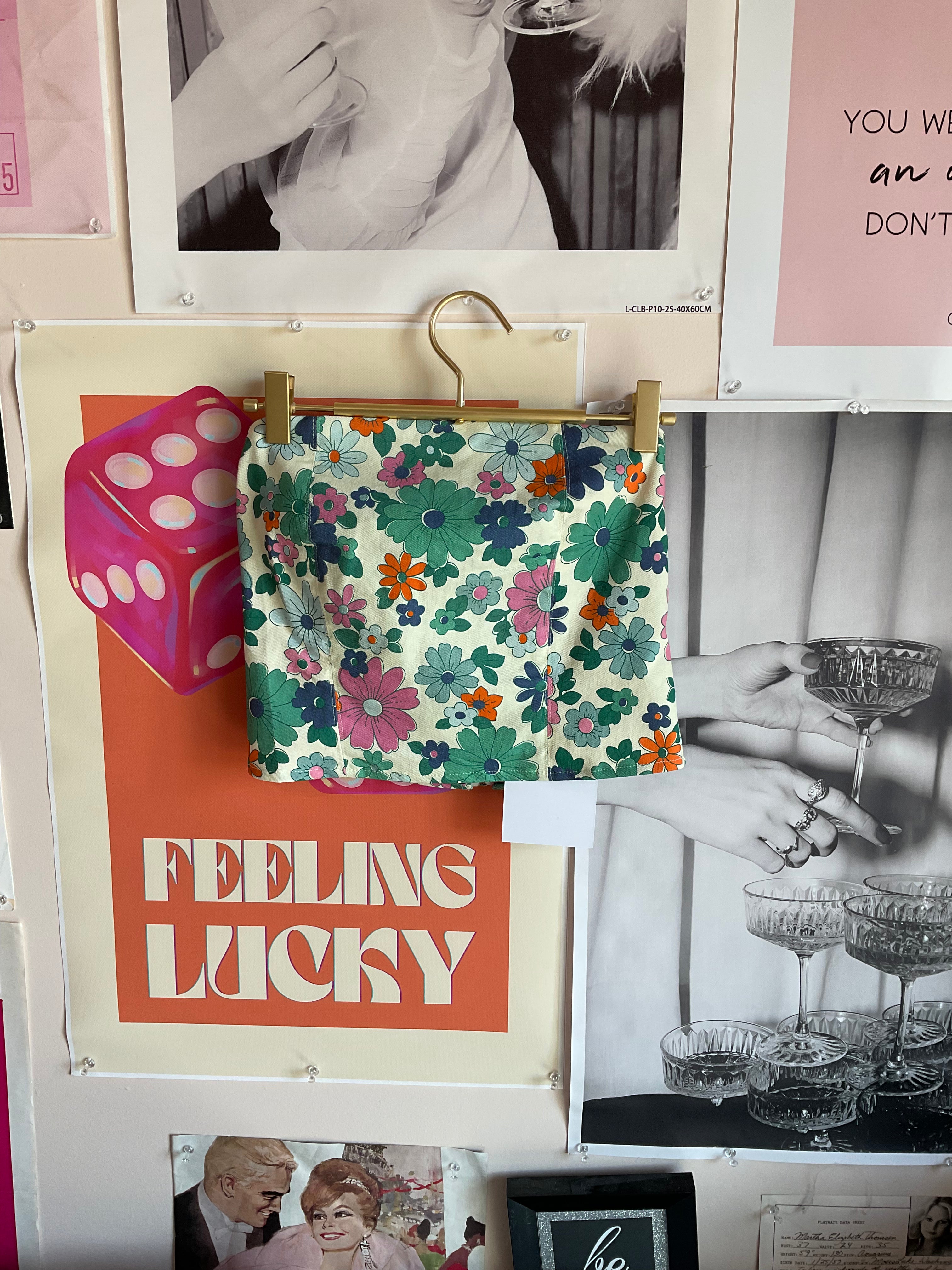Floral bustier top