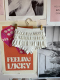 White knit bloomer shorts